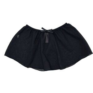 Girls' Dance Activewear Skirt - More Than Magic Size M 6/6X Black Elastic Waist